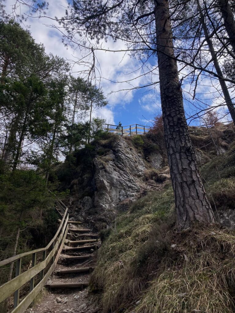Aufstieg Slizza Schlucht.