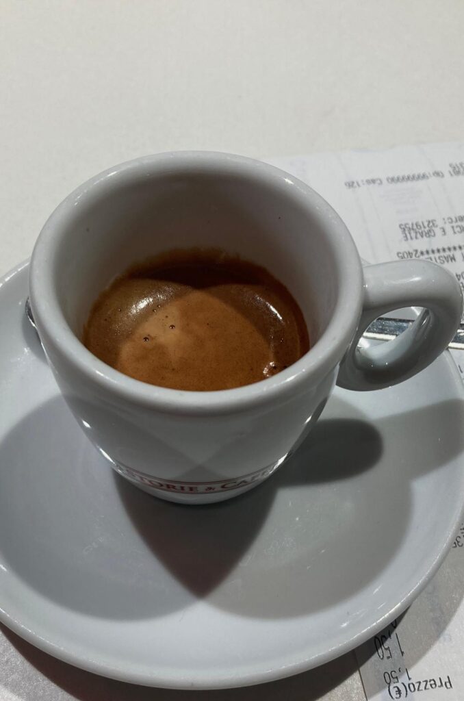 Espresso in Bologna.