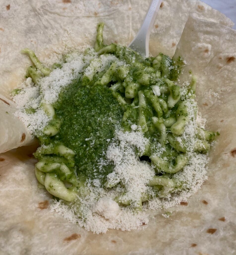 Trofie al pesto in Genua