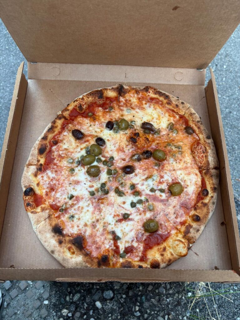 Pizza in Bergamo.