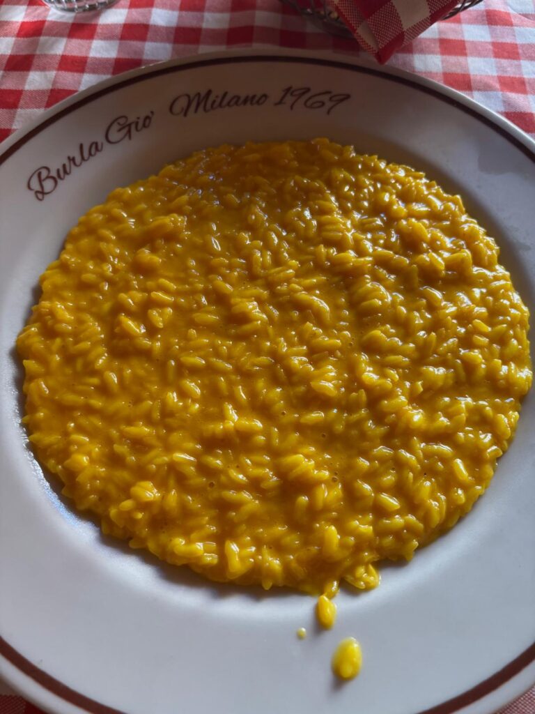 Risotto alla Milanese.
