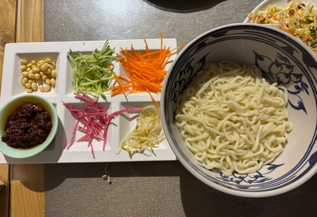 Zhajiangmian in Peking.